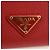 Saffiano PRADA Borsa a spalla con catena Portafoglio a spalla in pelle Safiano Rosso Oro Auth 168938V D'oro - vista 20