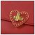 Saffiano PRADA Borsa a spalla con catena Portafoglio a spalla in pelle Safiano Rosso Oro Auth 168938V D'oro - vista 21