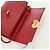Saffiano PRADA Borsa a spalla con catena Portafoglio a spalla in pelle Safiano Rosso Oro Auth 168938V D'oro - vista 8