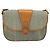 Borsa a spalla in tela Trotter Christian Dior grigia oro Auth ep13499 - vista 2