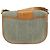 Borsa a spalla in tela Trotter Christian Dior grigia oro Auth ep13499 - vista 3