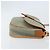 Borsa a spalla in tela Trotter Christian Dior grigia oro Auth ep13499 - vista 4