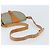 Borsa a spalla in tela Trotter Christian Dior grigia oro Auth ep13499 - vista 7