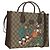 Borsa GUCCI GG Supreme Donald Duck PVC 2 in 1 Beige Oro 648134 Auth 161733SAM D'oro