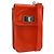 GUCCI Schultertasche Lackleder Orange Silber Auth 171407