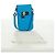 Borsa a Spalla Christian Dior in Pelle Blu Argento Auth 161745M - vista 23