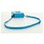 Borsa a Spalla Christian Dior in Pelle Blu Argento Auth 161745M - vista 7