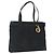 Bolsa Tote Canage Christian Dior em Nylon Preto Dourado Auth 173544