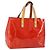 LOUIS VUITTON Monogram Vernis Reade PM Handtasche Rot M91088 LV Auth 173241