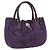 Borsa Canage in nylon viola argento Christian Dior Auth fm5125 Porpora