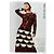 Dries Van Noten Samtkleid Mehrfarben - Ansicht 15
