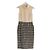 Vestido 'Paris-Moscú' de pata de gallo Pre-Fall 2009 de Chanel Castaño