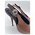 Décolleté Saint Laurent Yasmeen 115 in satin slingback Marrone - vista 10