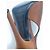 Décolleté Saint Laurent Yasmeen 115 in satin slingback Marrone - vista 7