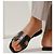 Sandali Hermès Oran in pelle nera Nero - vista 6
