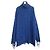 Zerstickter Rollkragenpullover Balenciaga Resort 2021 metallic blau - Ansicht 2