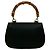 Gucci Old Bamboo Leder Turnlock Handtasche Schwarz - Ansicht 3