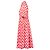 Autre Marque Robe Chemise Midi UltraChic avec Imprimé Cœur Rouge - vue 2