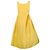 Vestido Amarillo Rochas con Detalle de Espalda Abierta