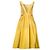 Vestido Amarillo Rochas con Detalle de Espalda Abierta - vista 3