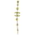 Timeless Collana in perle dorate con logo CC extra lunga 8 di Chanel 10A Shanghai Bianco Beige D'oro - vista 7