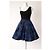 Ralph Lauren Cocktailkleid Schwarz Blau Polyester 38 - Ansicht 2