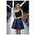 Ralph Lauren Cocktailkleid Schwarz Blau Polyester 38 - Ansicht 5