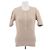 Lemaire Top beige sin mangas de algodón y lino