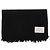 Autre Marque Sciarpa nera con frange in alpaca Nero - vista 3