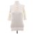 Bottega Veneta Top con botones de mangas tres cuartos de algodón Blanco