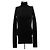 Phoebe Philo Jersey de cuello alto negro de lana