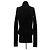 Phoebe Philo Jersey de cuello alto negro de lana - vista 2