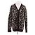 Junya Watanabe Cardigan mit Leopardenmuster Schwarz