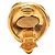 Timeless Orecchini a clip vintage Chanel Coco Mark D'oro - vista 3