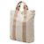 Sac cabas Foul Tou d'Hermès Marron Beige - vue 2