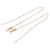 Boucles d'oreilles Threader Cassandra Yves Saint Laurent Doré  - vue 1