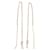 Boucles d'oreilles Threader Cassandra Yves Saint Laurent Doré  - vue 2