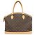 Louis Vuitton Monogram Lockit Horizontale Tote Bag Braun