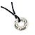 Tiffany & Co Collana Tiffany Atlas Circle Nero Argento