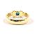18K Gelbgoldring mit Saphir von Tiffany & Co. Blau Golden - Ansicht 2