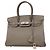 Borsa Hermès Birkin 30 in Etain Grigio