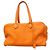 Borsa Hermès Victoria 35 in pelle Taurillon Clemence arancione