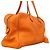 Borsa Hermès Victoria 35 in pelle Taurillon Clemence arancione - vista 2