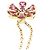 Autre Marque Collana Pendente Fiore in Oro Rosa 18K Ponte Vecchio D'oro - vista 6