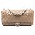 Chanel Marrón Jumbo Acolchado de Cordero Coco Rain Flap Castaño Marrón claro