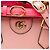 Borsa Diana Mini in Pelle di Vitello Rosa con Bamboo Gucci - vista 7