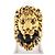 GUCCI Ring mit Löwenkopf aus farbigem Stein - Ansicht 2