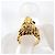 GUCCI Ring mit Löwenkopf aus farbigem Stein - Ansicht 6