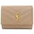 Llaveiro de cuero beige Saint Laurent