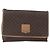 Céline Celine Vintage Macadam Canvas and Leather Marrone